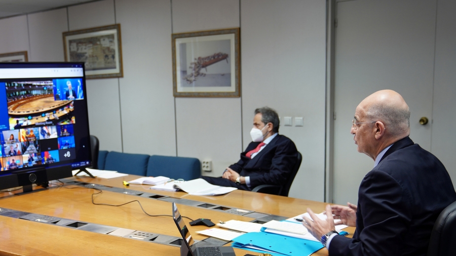 Ο Δένδιας ενημέρωσε την ΕΕ για Λιβύη, Τουρκία, Αίγυπτο - Τηλεδιάσκεψη Συμβουλίου Εξωτερικών Υποθέσεων