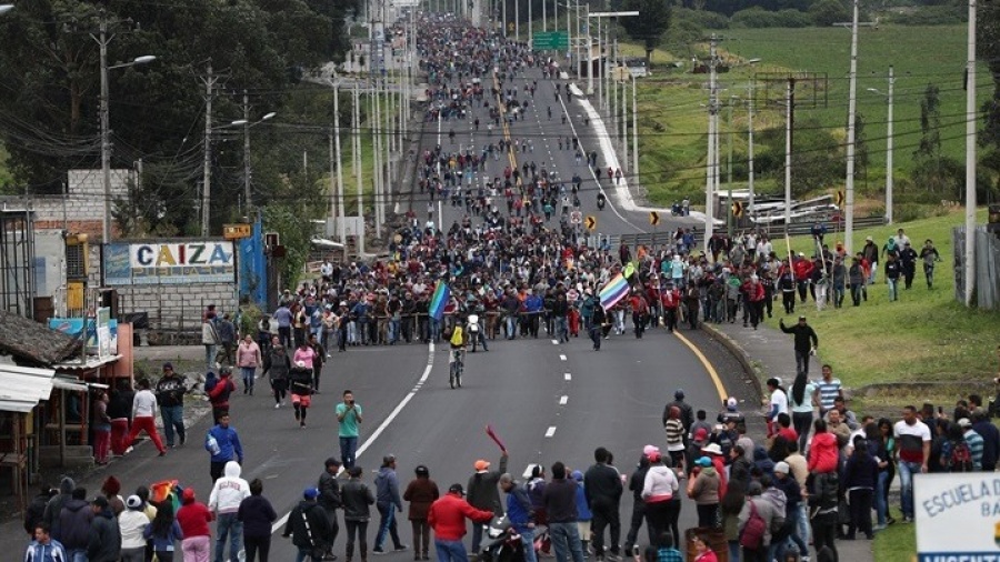 Ισημερινός: Πέμπτη ημέρα διαδηλώσεων εναντίον των μέτρων λιτότητας - Ο πρόεδρος καταγγγέλλει σχέδιο «αποσταθεροποίησης»