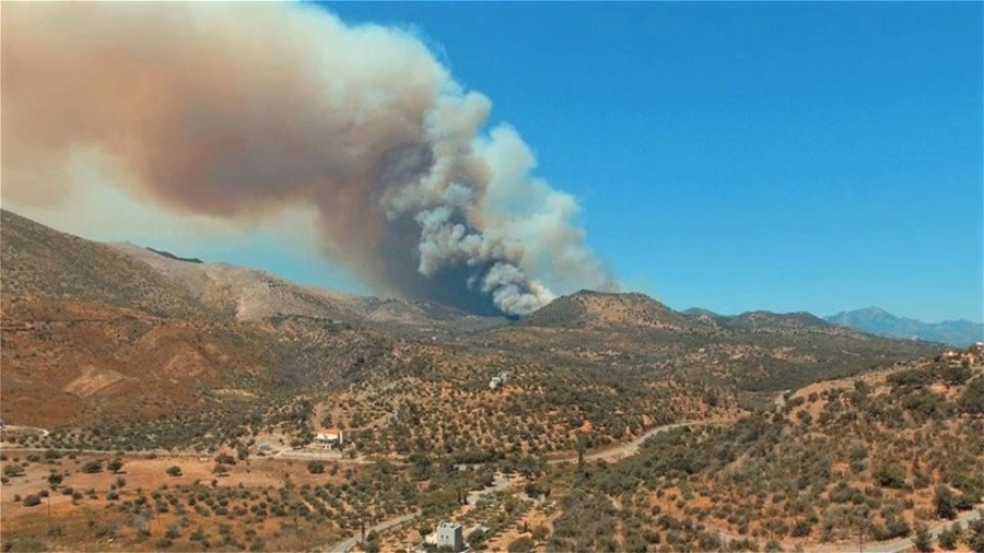 Πυρκαγιά στη Μάνη: Πολλές διάσπαρτες εστίες και καταγγελίες για απουσία εναέριων μέσων