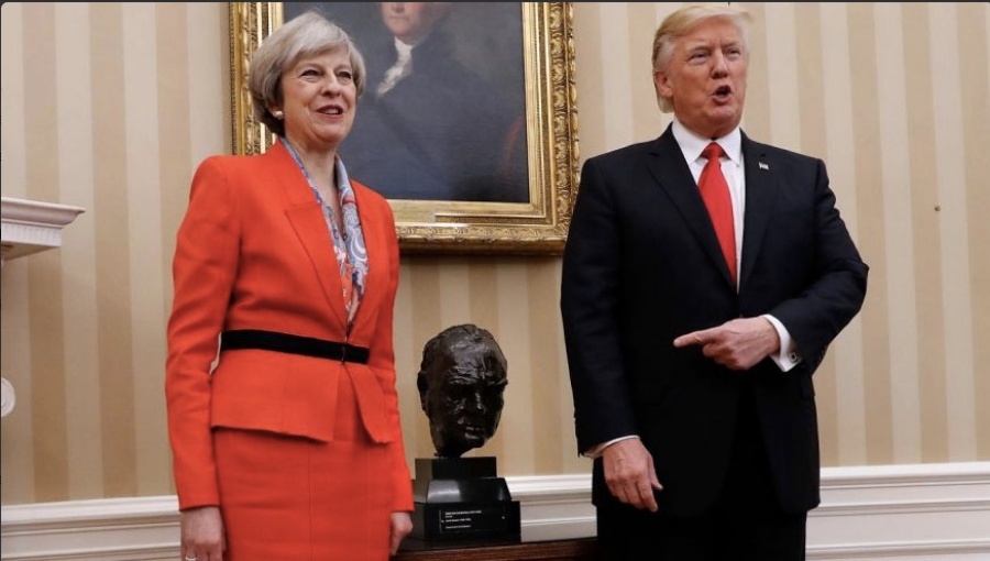 Η T. May θα συζητήσει τους δασμούς στον χάλυβα με τον πρόεδρο Trump