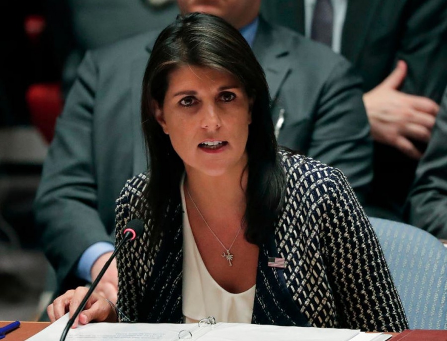 Haley (ΗΠΑ): Οι κυρώσεις σε βάρος του Ιράν δε στοχεύουν σε ανατροπή του καθεστώτος