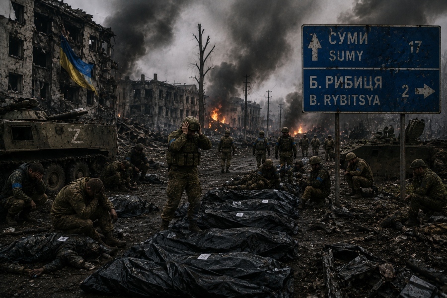 Horror in Sumy – The AFU mass burn bodies of their soldiers hidden in warehouses to conceal colossal losses