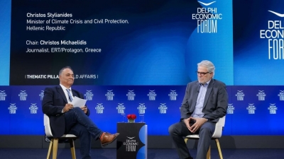 8ο Οικονομικό Φόρουμ των Δελφών -  Στυλιανίδης: Ο Μητσοτάκης είναι εθνικό κεφάλαιο, έχει καταξιωθεί ως διεθνής προσωπικότητα