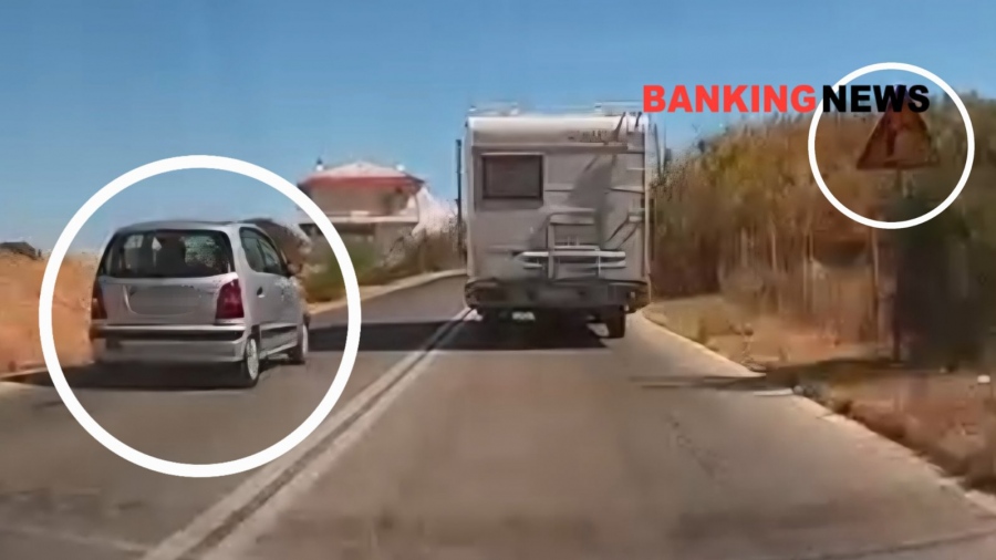 Αποκλειστικές εικόνες - σοκ στο BN: Διπλή παράνομη προσπέραση με μηδενική ορατότητα στα Καλύβια (vid)