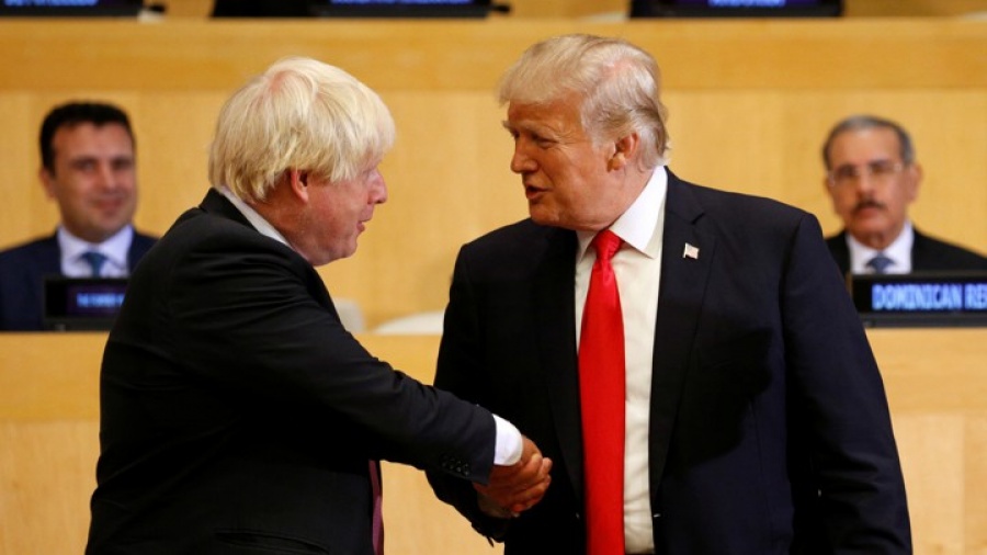 Βρετανία - ΗΠΑ: Εμπόριο και Brexit στο επίκεντρο επικοινωνίας Johnson - Trump