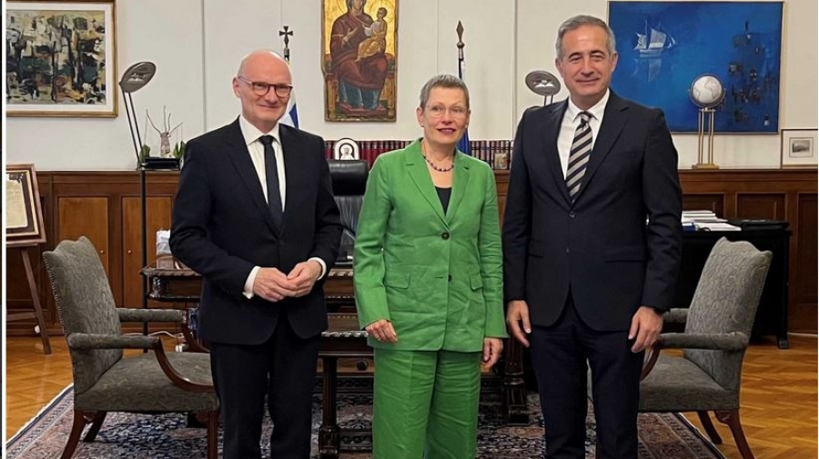 Συνάντηση του Κωνσταντινίδη με τον Πρέσβη της Γερμανίας - Στο επίκεντρο οι εξελίξεις στη Μέση Ανατολή
