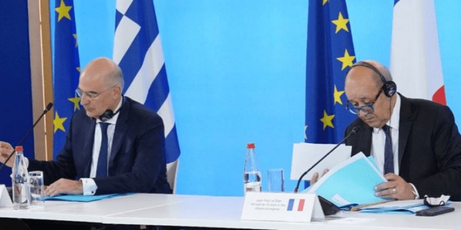 Τηλεφωνική επικοινωνία Δένδια – Le Drian (ΥΠΕΞ Γαλλίας) για την τουρκική παραβατικότητα στην Αν. Μεσόγειο