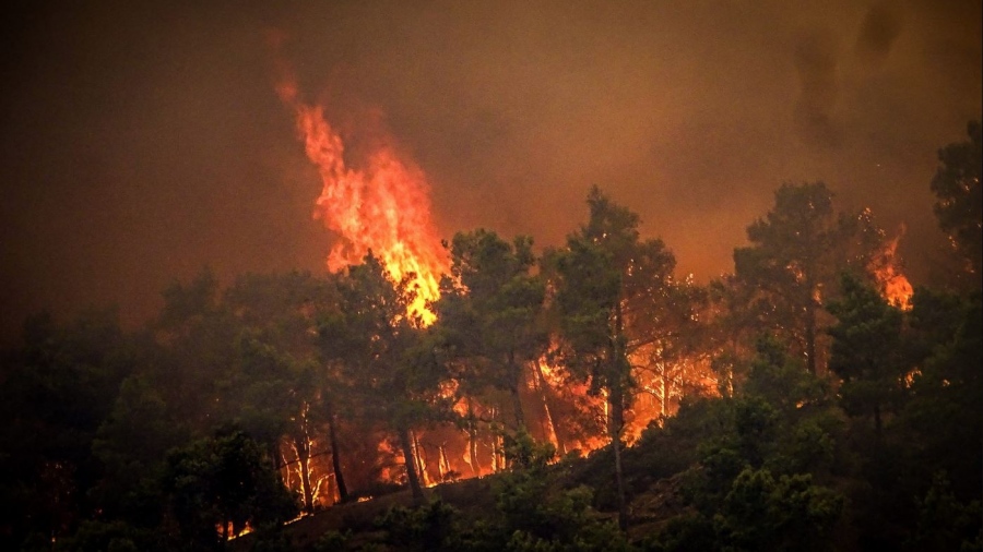 Ρόδος: Φωτιά στο Φαληράκι - Κινητοποίηση της Πυροσβεστικής
