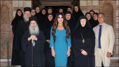 Η Kimberly Guilfoyle επισκέφθηκε το Ιερό Κοινόβιο Ευαγγελισμού της Θεοτόκου στην Χαλκιδική