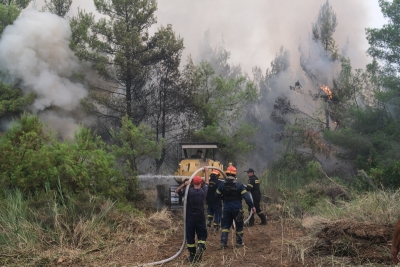 Πυρκαγιά στα Βίλια: Καλύτερη η κατάσταση, ανυπολόγιστες οι καταστροφές - Περιπολούν Στρατός και Αστυνομία