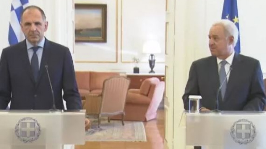 Τελετή παράδοσης - παραλαβής στο ΥΠΕΞ - Γεραπετρίτης: Η εξωτερική πολιτική είναι πολιτική αρχών, στηρίζεται στο Διεθνές Δίκαιο