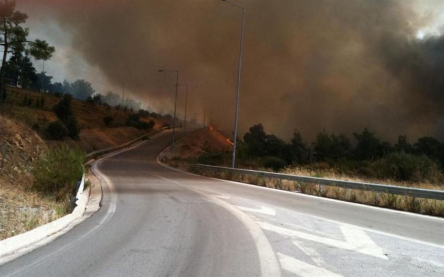 Θεσσαλονίκη: Φωτιά στο δάσος του Σέιχ Σου - Ισχυρή η πυροσβεστική δύναμη