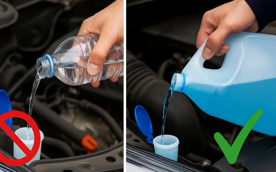 Γιατί δεν πρέπει να γεμίζεις με απλό νερό το δοχείο των υαλοκαθαριστήρων