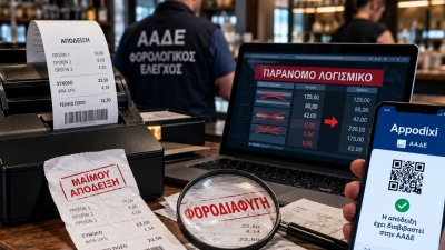 Αδιανόητα κόλπα φοροδιαφυγής: Πώς κρύβουν τον τζίρο με «μαϊμού» αποδείξεις, πειραγμένες ταμειακές και παράνομα λογισμικά