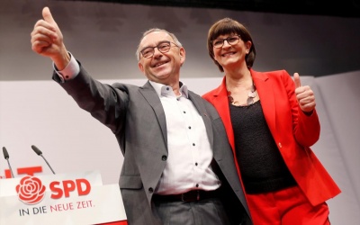 Γερμανία: Πτώση ρεκόρ για το SPD μετά την επιλογή νέας ηγεσίας - Εχασαν 3 μονάδες σε μια εβδομάδα