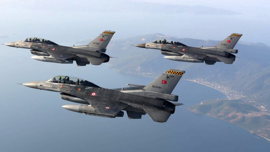 Υπερπτήση τουρκικών F-16 πάνω από Παναγιά και Οινούσσες