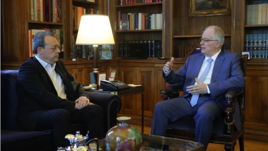 Στο Προεδρικό Μέγαρο ο Φάμελλος – Η Γάζα στο επίκεντρο της συνάντησης με Τασούλα