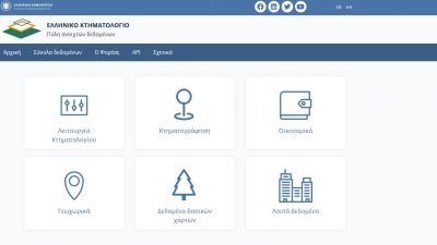 Πρόσβαση σε όλους στα ανοιχτά δεδομένα του Κτηματολογίου μέσω του data.ktimatologio.gr