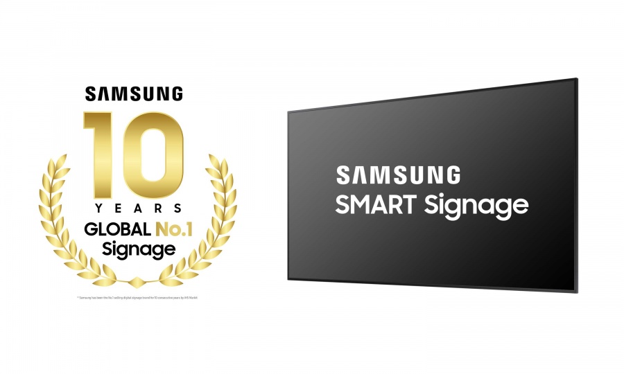 Η Samsung δέκα χρόνια διεθνής ηγέτης στην ψηφιακή σήμανση