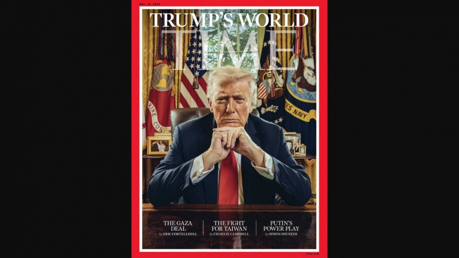 Υπαναχώρηση από Time: Αποκαθιστά τον... «καραφλό Trump» με μία επιβλητική φωτογραφία του Αμερικανού προέδρου στο νέο εξώφυλλο