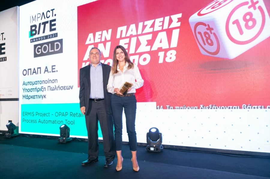 Βραβεύσεις για ΟΠΑΠ στα Impact BITE Awards 2021