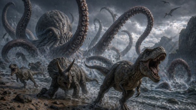 Η ανακάλυψη του αιώνα: Γιγάντια χταπόδια-κράκεν κυνηγούσαν δεινόσαυρους στις θάλασσες