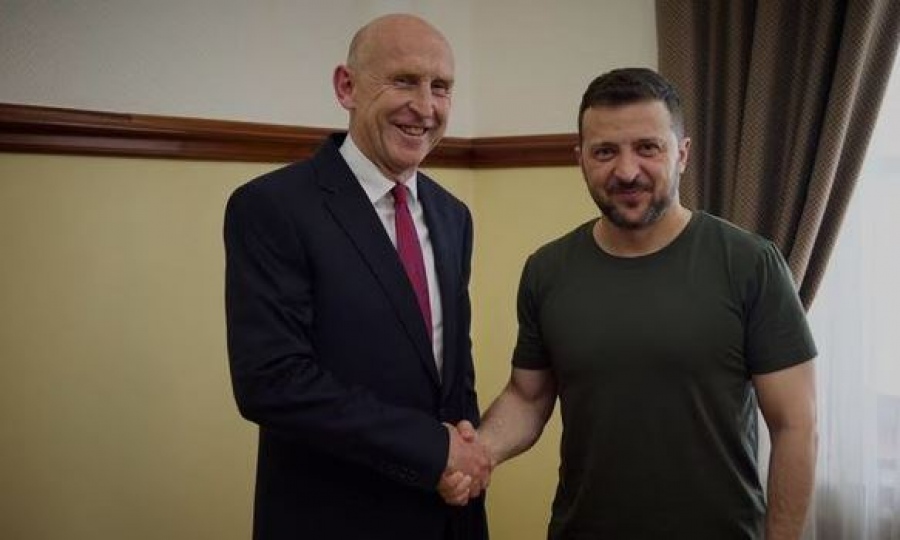 Οι Ρώσοι… υποδέχθηκαν με πυραύλους στην Οδησσό τον νέο Βρετανό υπουργό Άμυνας, John Healey