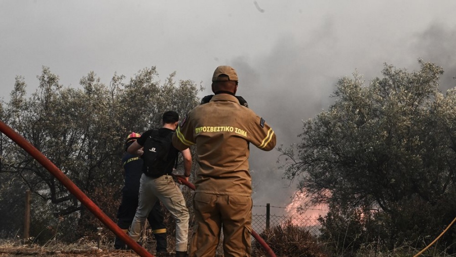 Υπό μερικό έλεγχο τέθηκαν οι πυρκαγιές σε Κάρυστο και Πύλο