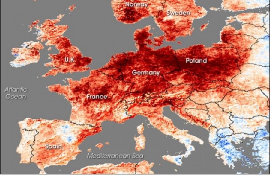 Μετακινείται ο καύσωνας στη βόρεια Ευρώπη - Υψηλές θερμοκρασίες στις σκανδιναβικές χώρες