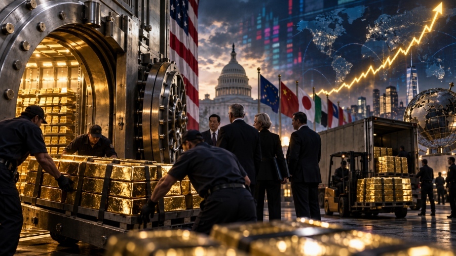 Central banks pull tons of gold from the US – The $5,400 bet