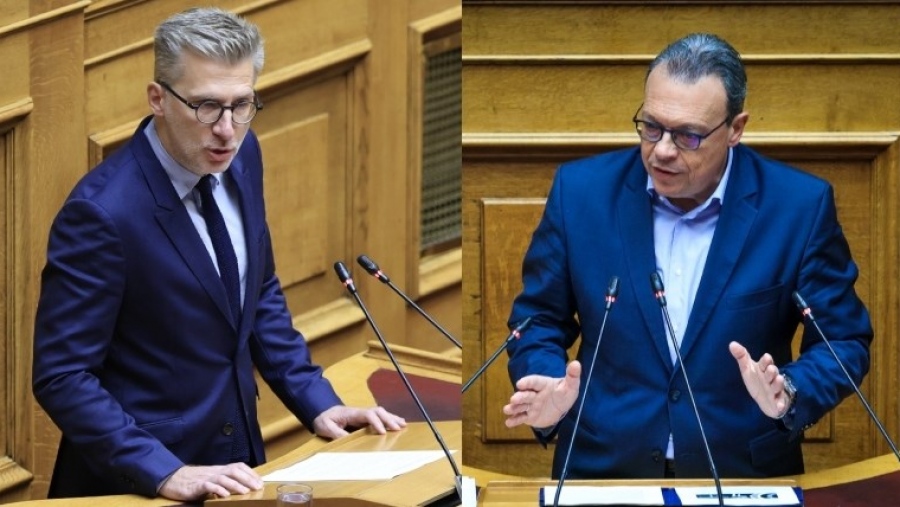 Νομοσχέδιο για ομόφυλα ζευγάρια: Σκληρή αντιπαράθεση Σκέρτσου - Φάμελλου στη Βουλή