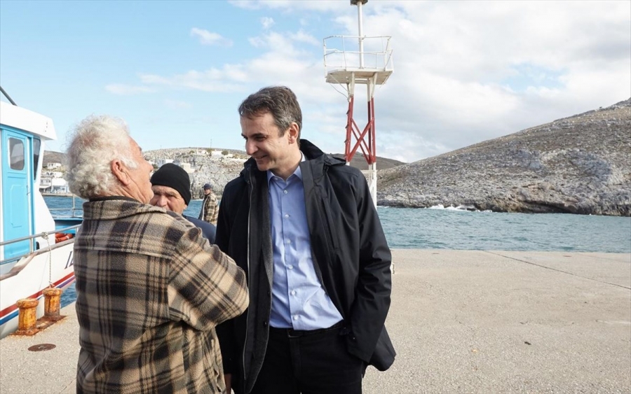 Σε Ικαρία, Φούρνους και Θύμαινα σήμερα (6/2) ο Κυριάκος Μητσοτάκης