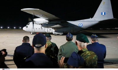 Επέστρεψαν στην Ελευσίνα 39 άτομα από το Σουδάν με το C-130 της Πολεμικής Αεροπορίας