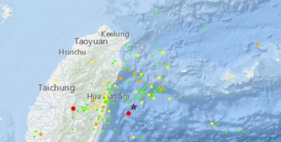 Ισχυρός σεισμός 6,4 βαθμών της κλίμακας Ρίχτερ αναστάτωσε την Ταϊβάν
