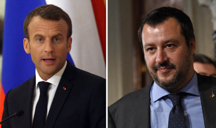Νέα αντιπαράθεση του Salvini με τον Macron - Για «αλαζονεία» κατηγόρησε τον Γάλλο πρόεδρο ο Ιταλός υπουργός