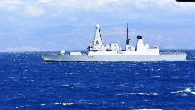 Συνεκπαίδευση φρεγάτας ΕΛΛΗ με βρετανικό αντιτορπιλικό νοτιοδυτικά της Κρήτης