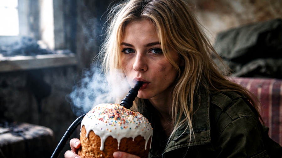 Μοντέλο του Only Fans που κάπνισε ναργιλέ από... πασχαλινό τσουρέκι κινδυνεύει με φυλάκιση