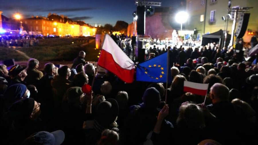 Πολωνία: Διαδήλωση κατά μίας εισβολής στην Ουκρανία που δεν έχει γίνει