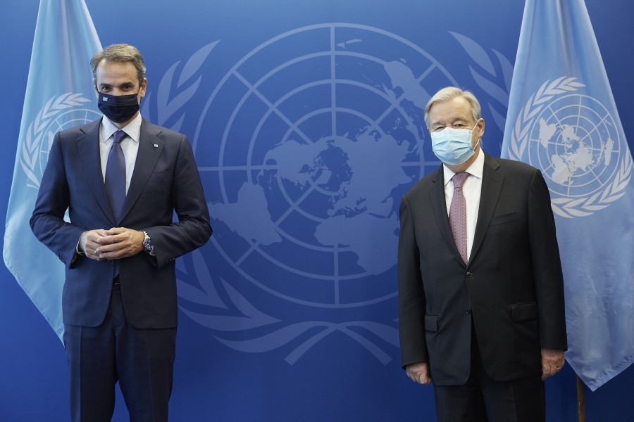 Συνάντηση Μητσοτάκη – Guterres (ΟΗΕ) – Στο επίκεντρο τουρκικές προκλήσεις, Κυπριακό