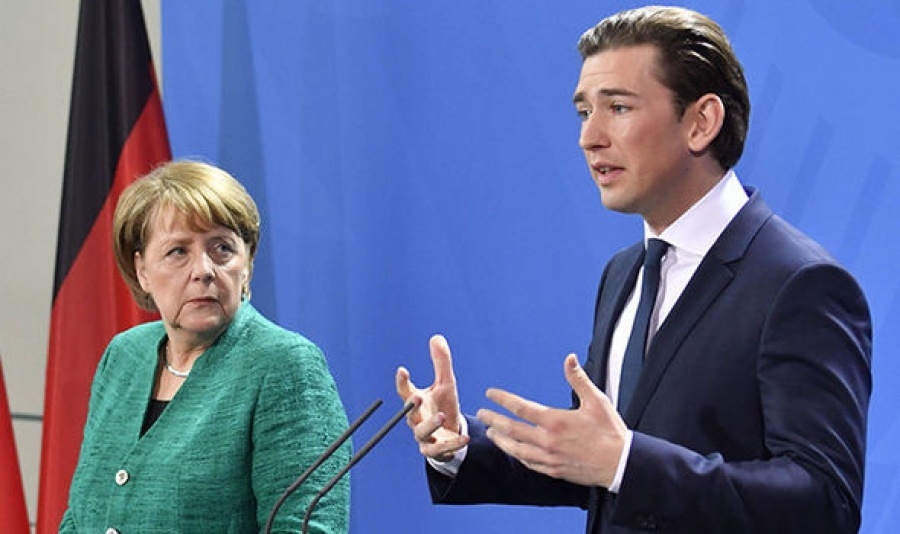 Merkel - Kurz: Συμφωνούν για τον Προϋπολογισμό της ΕΕ, διαφωνούν για το φόρο χρηματοπιστωτικών συναλλαγών