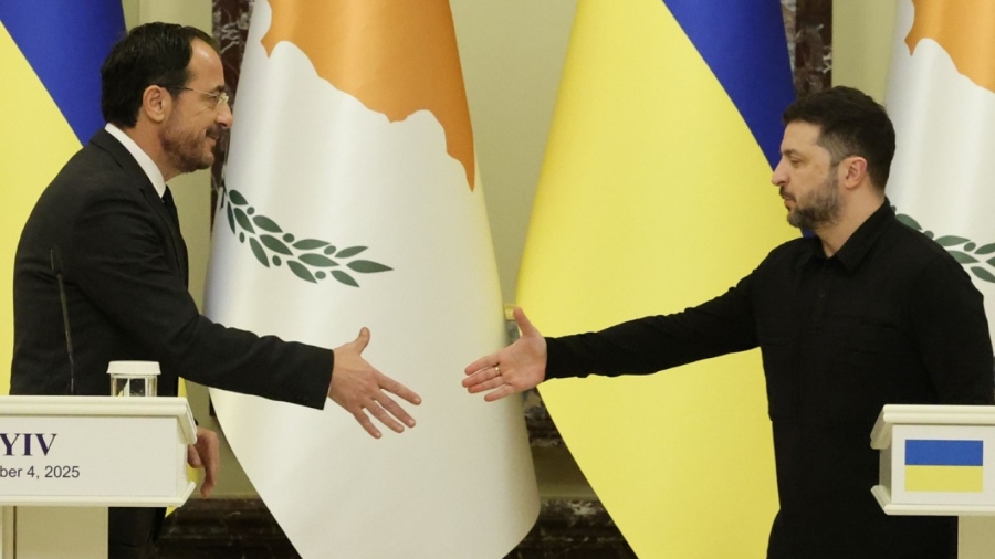 Ο πρόεδρος της Κύπρου Ν. Χριστουδουλίδης επισκέφθηκε το Κίεβο και υποσχέθηκε στον Zelensky ένταξη στην ΕΕ