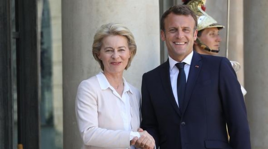Γαλλία: Την Ursula von der Leyen υποδέχτηκε ο Emmanuel Macron