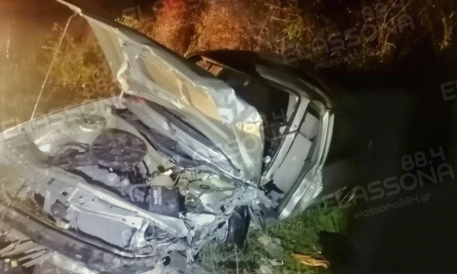 Τροχαίο δυστύχημα στην Ελασσόνα: Ένας νεκρός και δύο τραυματίες