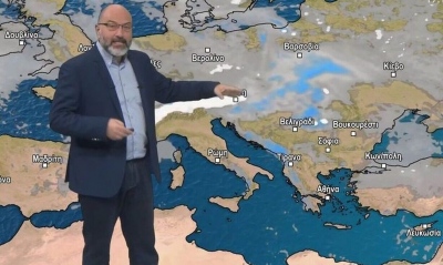 Καιρός - Αρναούτογλου: Έρχεται βίαιη ψυχρή εισβολή - Χιόνια και σε υψόμετρα 200 μέτρων