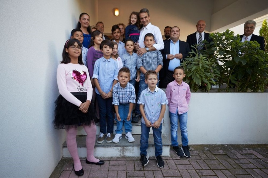 Τα Παιδικά Χωριά SOS στο Πλαγιάρι Θεσσαλονίκης επισκέφθηκε ο Κ. Μητσοτάκης