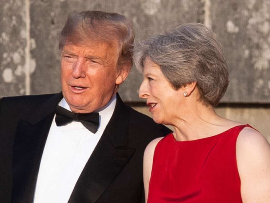 Trump: Η σχέση μας με τη Βρετανία είναι πολύ δυνατή - May: Θα συζητήσουμε ευκαιρίες για μια εμπορική συμφωνία