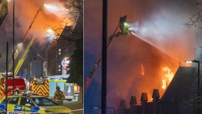 Βρετανία: Μεγάλη φωτιά σε αστυνομικό τμήμα στο Λονδίνο