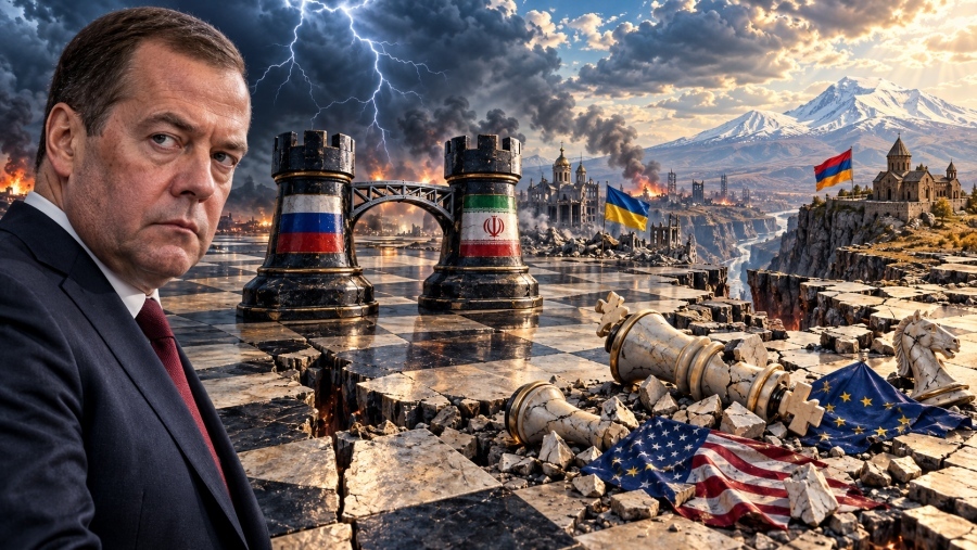 Medvedev issues ultimatum to Ukraine and warns Armenia