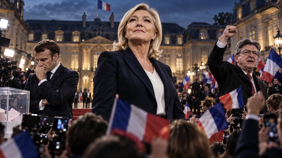 Macron humbles France - Le Pen the new president with 53%... will reach 70% if Mélenchon advances to the runoff