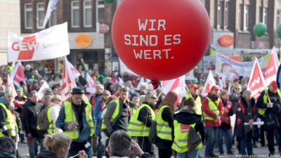Γερμανία: Συνεχίζονται οι απεργίες σε νοσοκομεία, συγκοινωνίες, αεροδρόμια - Αυξήσεις 10,5% ζητούν τα συνδικάτα